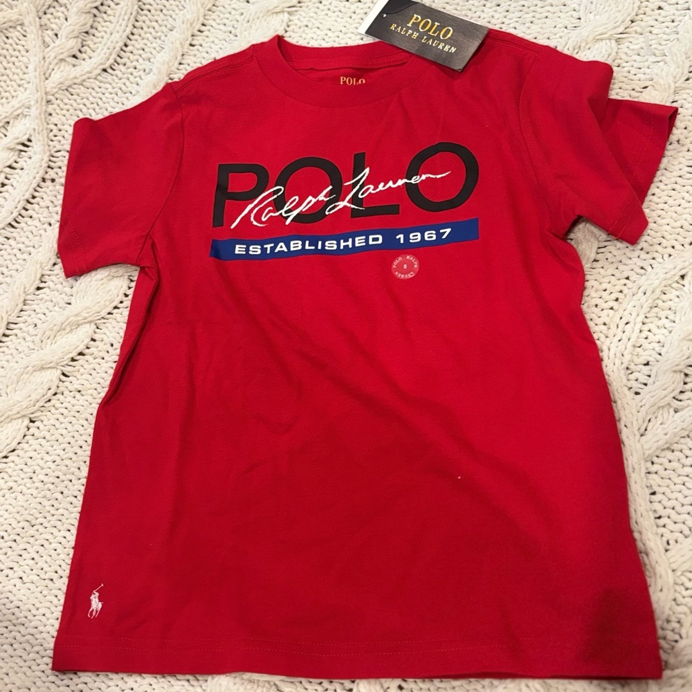 Polo Ralph Lauren Red Graphic T-Shirt